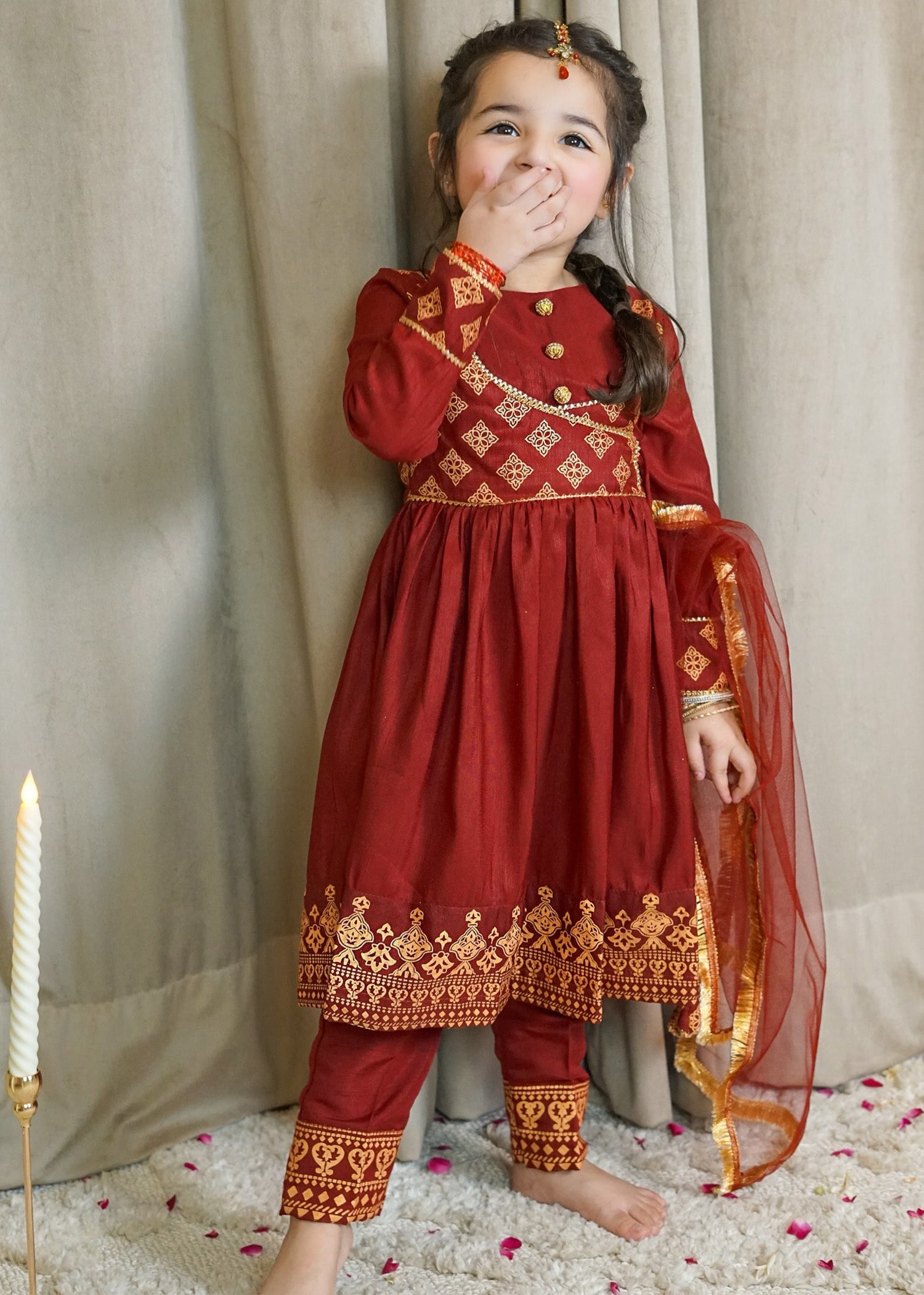 Modest Stitched 3 Piece Formals Kids Collection'2025-Gulnar