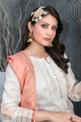 Sanjh by Tawakkal Unstitched 3 Piece Broshia Banarsi Lawn Suit-S-9410