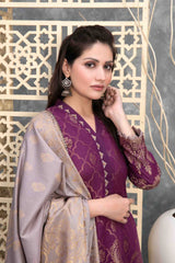 Sanjh by Tawakkal Unstitched 3 Piece Broshia Banarsi Lawn Suit-S-9412