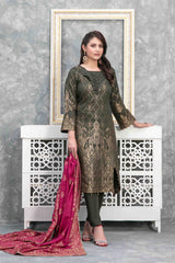 Sanjh by Tawakkal Unstitched 3 Piece Broshia Banarsi Lawn Suit-S-9413
