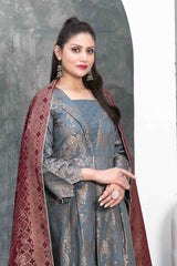 Sanjh by Tawakkal Unstitched 3 Piece Broshia Banarsi Lawn Suit-S-9414