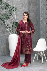 Sanjh by Tawakkal Unstitched 3 Piece Broshia Banarsi Lawn Suit-S-9416