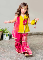 Modest Stitched 3 Piece Toddlers Formals Suit-Geet
