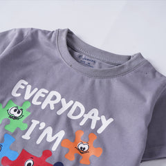 Kjunction Boys Half Sleeves-Printed T-Shirt (Everyday)