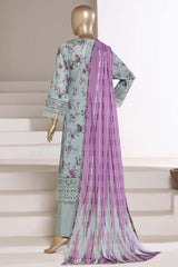 Sada Bahar Stitched 3 Piece Festive Emb Lawn With Fancy Dupatta Vol-02 Suit-EMB-981-PISTA