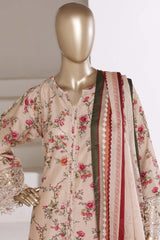 Sada Bahar Stitched 3 Piece Festive Emb Lawn With Fancy Dupatta Vol-02 Suit-EMB-985-SKIN