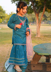 Modest Stitched 3 Piece Festive Edit Vol-02 Collection'2025-10090-Grn