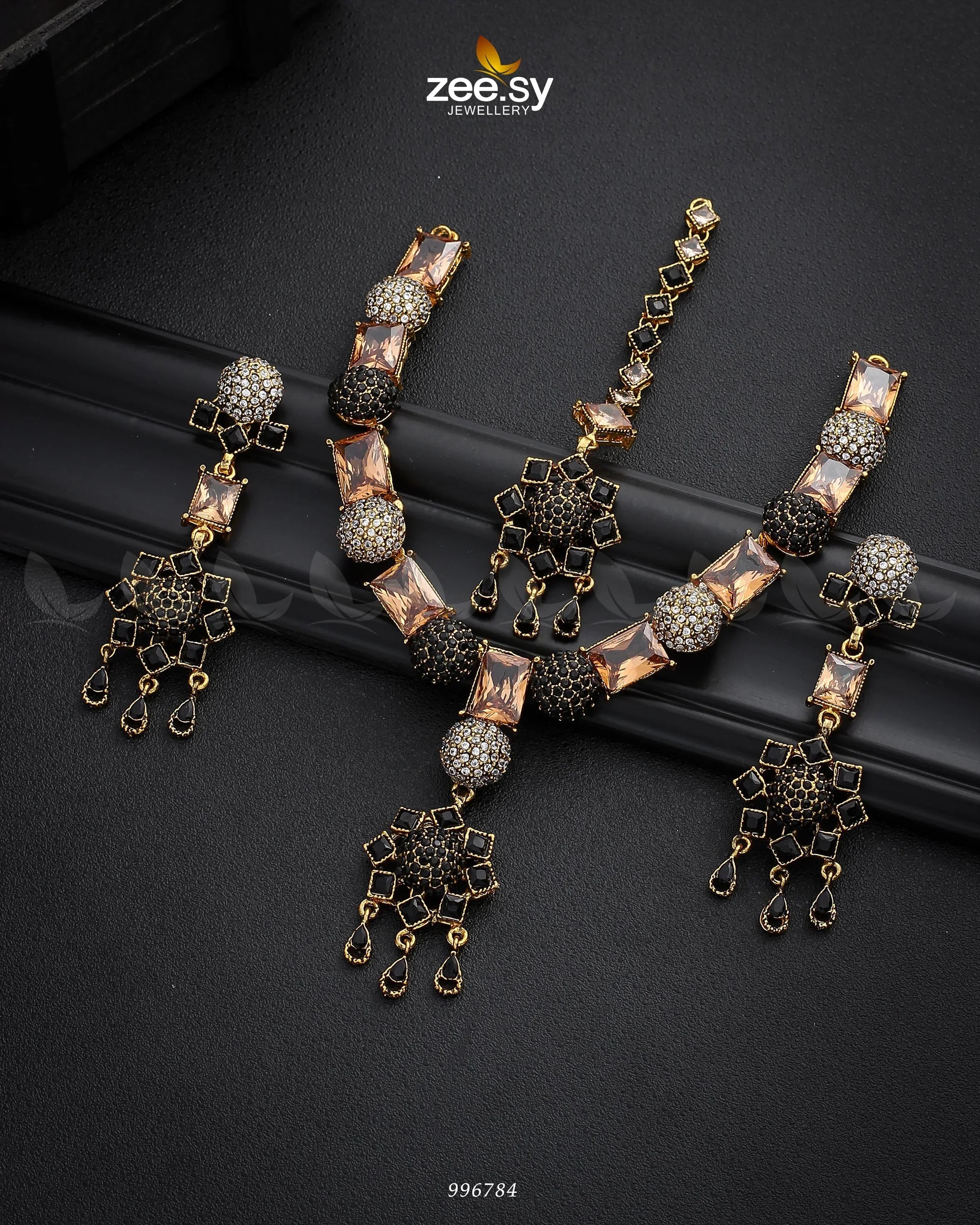 Agapanthus Necklace Set - Zeesy Jewellery