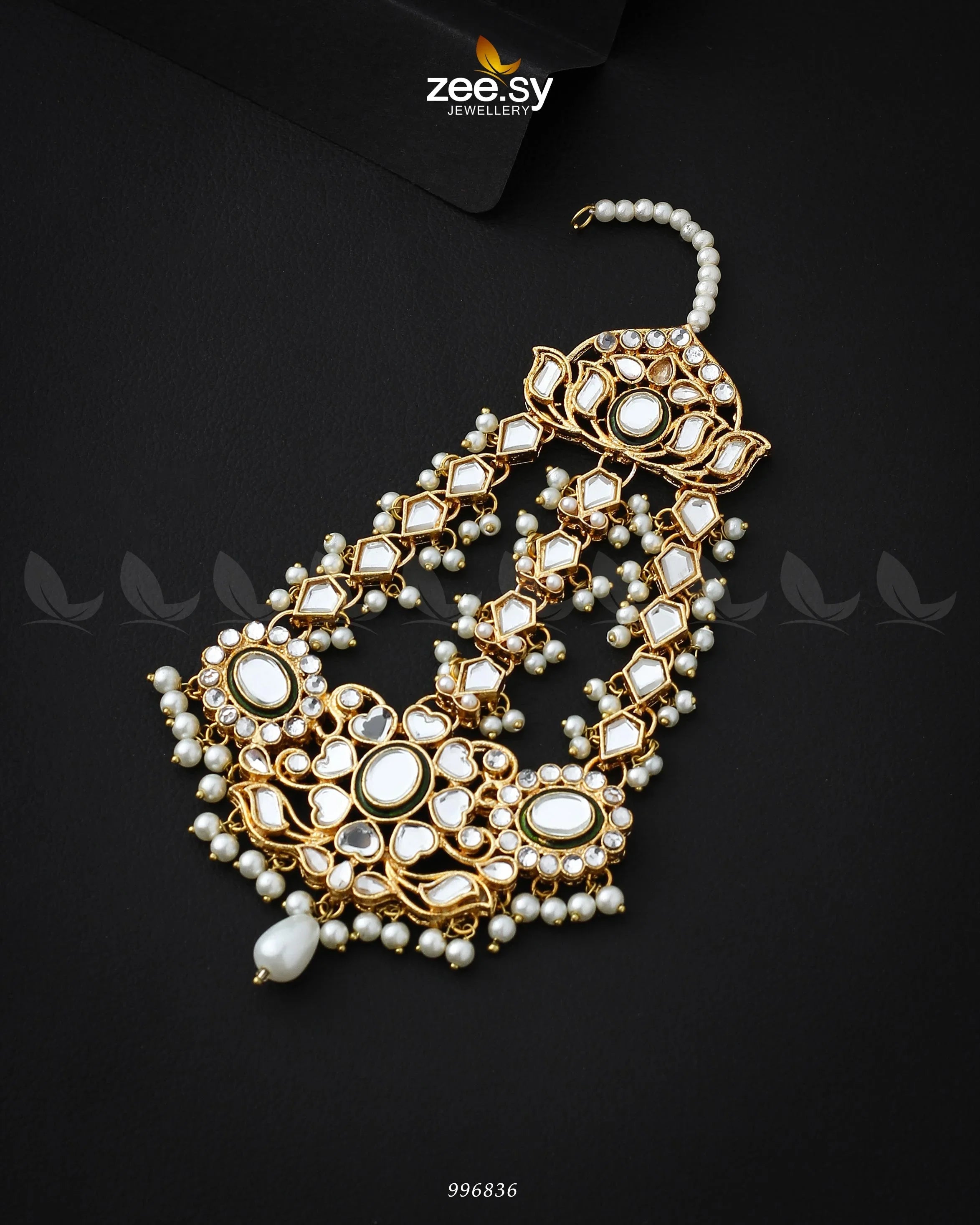 Splendid Jhumar Bindiya Green - Zeesy Jewellery