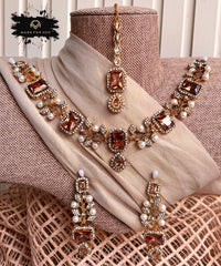 Made For Her-Celeste Shine Necklace Set - KSH1100
