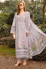 Voyage A Luxe by Maria B Unstitched 3 Piece Luxury Eid Lawn Suit-MVL-09-B