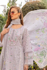 Voyage A Luxe by Maria B Unstitched 3 Piece Luxury Eid Lawn Suit-MVL-09-B