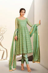 Kalidaar Frocks By Asma & Sidra Stitched Formals Suit-MASAKALI