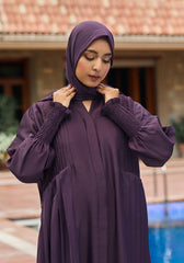 Abaya.Pk Purple Pleated Abaya | Velora