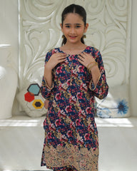 Khanak Stitched Kids-Blue 2Pcs Co Ord Set KST 198