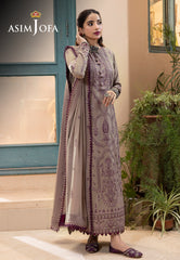 Asim Jofa Shadow Work '23 Ajsw-23 Embroidered Lawn Silk 3 Pcs