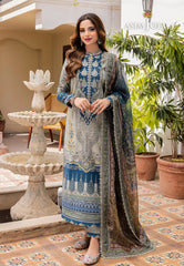 Asim Jofa Rania Pre-Winter '23 Ajrw-04 Designers Stitched Embroidered Premium Winter Cotton 3 Pcs