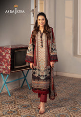 Asim Jofa Aira Summer Prints Ajar-26 Printed Lawn 3 Pcs