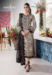 Asim Jofa Designers Limited Edition Ajurd-09 Embroidered Lawn 3 Pcs