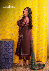 Asim Jofa Aira Summer Prints Ajar-34 Embroidered Lawn 3 Pcs