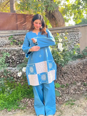 Urban Cut Stitched Co Ords Emb Cotton Eid Edit-C0267