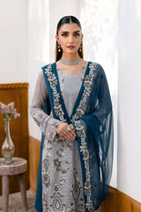 Chevron by Ramsha Unstitched 3 Piece Formals Vol-10 Suit-A-1001