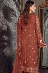Chevron by Ramsha Unstitched 3 Piece Chiffon Vol-05 Suit-A-512