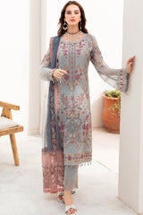 Chevron by Ramsha Unstitched 3 Piece Chiffon Vol-07 Suit-A-703