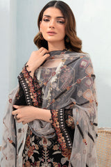 Chevron by Ramsha Unstitched 3 Piece Chiffon Vol-07 Suit-A-707