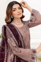 Chevron by Ramsha Unstitched 3 Piece Chiffon Vol-07 Suit-A-709