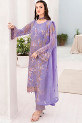 Chevron by Ramsha Unstitched 3 Piece Chiffon Vol-07 Suit-A-711