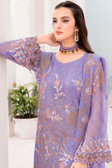 Chevron by Ramsha Unstitched 3 Piece Chiffon Vol-07 Suit-A-711