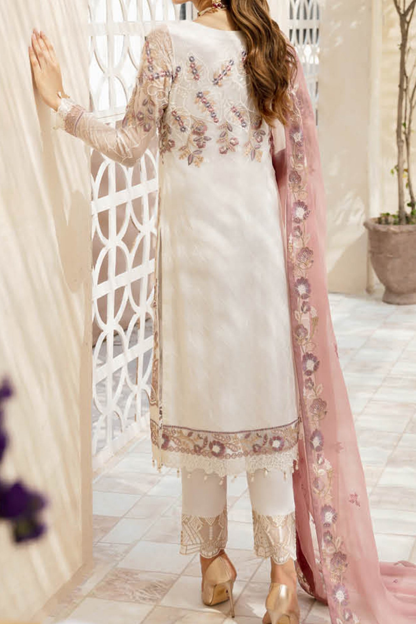 Chevron By Ramsha Unstitched 3 Piece Luxury Chiffon Vol-09 Collection'2024-A-902