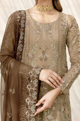 Chevron By Ramsha Unstitched 3 Piece Luxury Chiffon Vol-09 Collection'2024-A-904