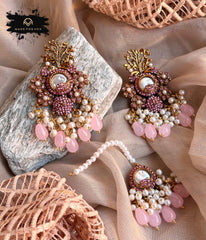 Made For Her-Seraya Festive Earrings & Tikka Set - KAT1035