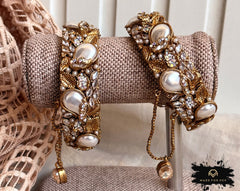 Made For Her-Pearly Clasp Openable Bangles - Openable - KSH1104