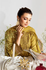 Aangan by Ramsha Unstitched 3 Piece Luxury Raw Silk Vol-01 Suit-AA-102