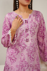 Aizal Stitched 2 Piece Co Ords Prints Collection'2025-A-C-673-L PURPLE