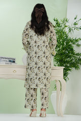 Aizal Stitched 2 Piece Co Ords Prints 2 Collection'2025-AC2-678-Off White
