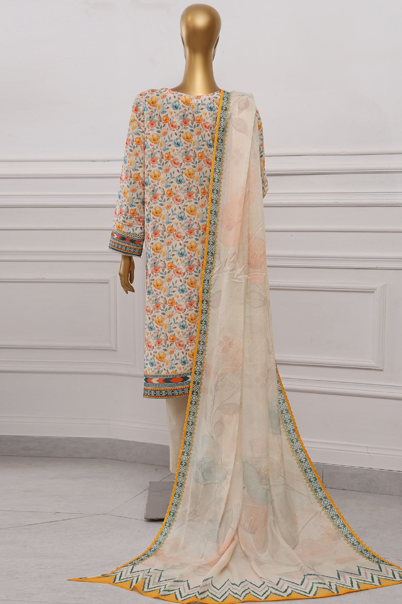 Anmol By HZ Unstitched 3 Piece Emb Chikankari Lawn Collection-ACE-1073
