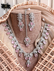 Made For Her-Celeste Zircon Necklace Set - KIA1225