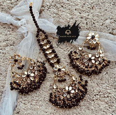 Made For Her-Embellished Earrings & Tikka Pair -  KWA1001