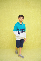 Fleece Printed Hoodie - Wear Ochre
