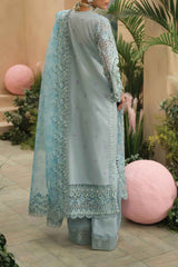 The Painted Garden By Afrozeh Unstitched 3 Piece Emb Lawn Suit-AEF-05-Serene Sapphire