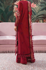 The Painted Garden By Afrozeh Unstitched 3 Piece Emb Lawn Suit-AEF-06-Dahlia Dusk