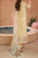 The Painted Garden By Afrozeh Unstitched 3 Piece Emb Lawn Suit-AEF-08-Sweet Saffron