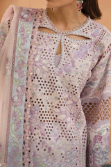 The Painted Garden By Afrozeh Unstitched 3 Piece Emb Lawn Suit-AEF-09-Honeysuckle