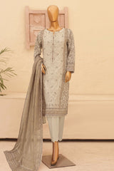 Asasa By HZ Unstitched 3 Piece Printed & Emb Lawn Vol-02 Suit-AEL-19