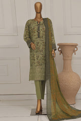 Asasa By HZ Unstitched 3 Piece Emb Lawn Vol-01 Suit-AEL-256