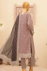 Asasa By HZ Unstitched 3 Piece Printed & Emb Lawn Vol-02 Suit-AEL-48